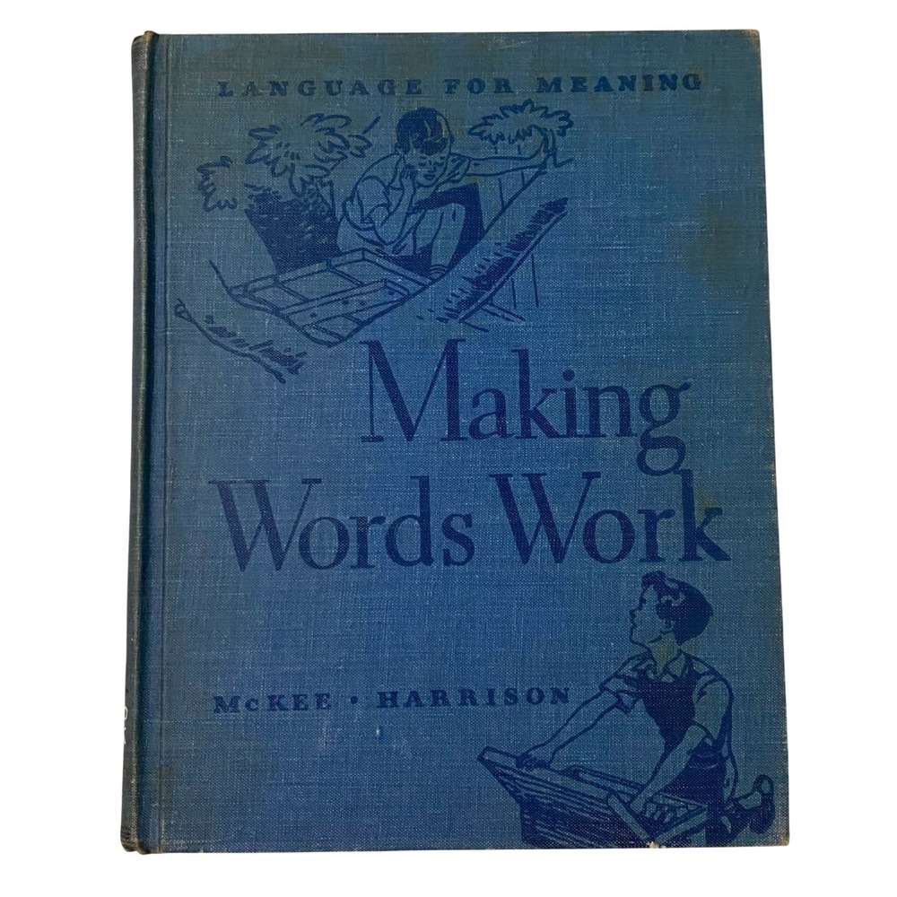 Making Words Work Language for Meaning Hardcover McKee Harrison Vintage Textbook